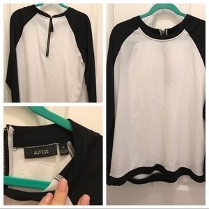 Baseball Style Apt 9 Blouse